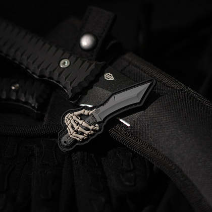 M-Tac нашивка Skeleton Knife PVC Grey– Милитарист - фото 12