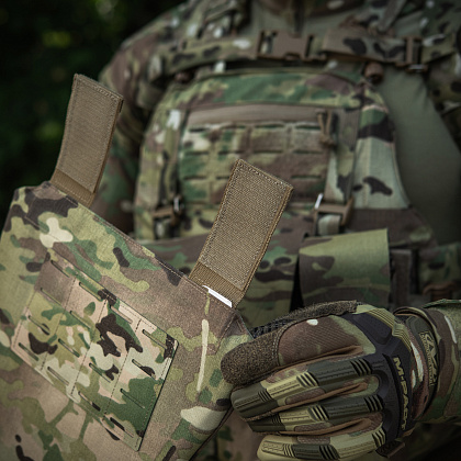 M-Tac фартух протиуламковий з балістичним пакетом 2 клас (BRONYX) Laser Cut Multicam– Мілітарист - зображення 15