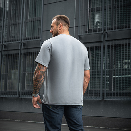 M-Tac футболка Cotton Hard Oversize Light Grey– Милитарист - фото 9
