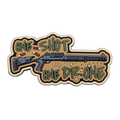 Brand Element нашивка One shot one drone (coyote)– Милитарист - фото 1