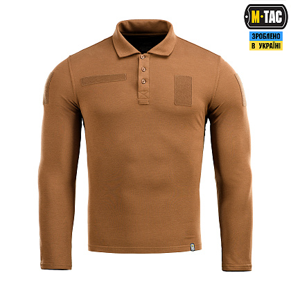 M-Tac поло тактичне довгий рукав 65/35 Coyote Brown– Мілітарист - зображення 2