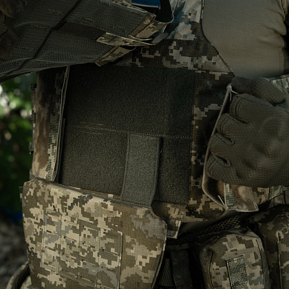 M-Tac фартук противоосколочный с баллистическим пакетом 1 класс (BRONYX) Laser Cut MM14– Милитарист - фото 18