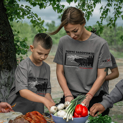 M-Tac футболка Чорні Запорожці Light Grey– Мілітарист - зображення 11