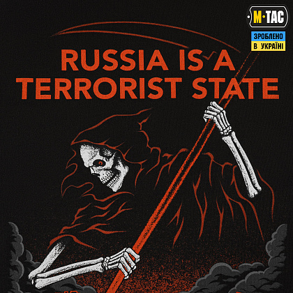 M-Tac футболка russia is a terrorist state Oversize Cotton Hard Black– Мілітарист - зображення 8