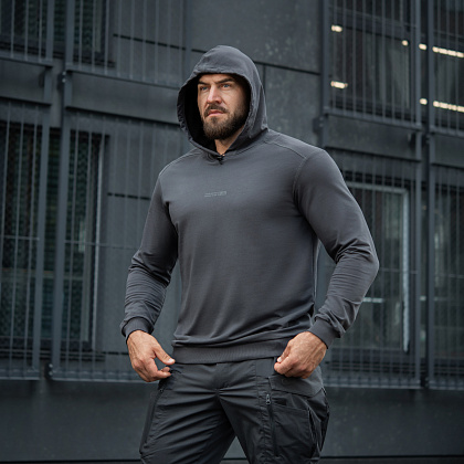 M-Tac кофта Hoodie Born by Revolution Dark Grey– Милитарист - фото 9