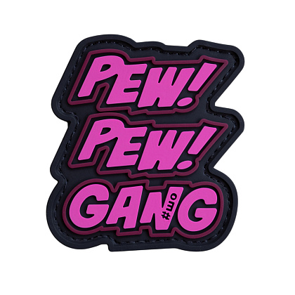 Sho_patch шеврон Pew Pew (pink)– Мілітарист - зображення 1