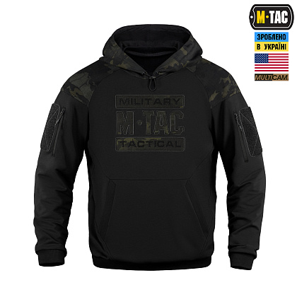 M-Tac кофта Hoodie Combat Black Edition Black Multicam– Милитарист - фото 2