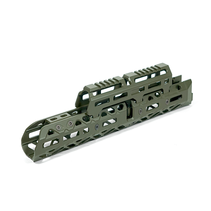 Крук цевье для АК длинное с креплением M-Lok и длинным верхним мостом OD Green (1U004B)– Милитарист - фото 1