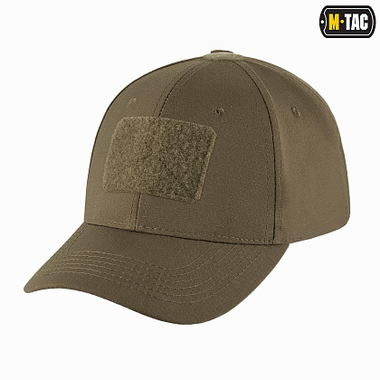 M-Tac бейсболка с липучкой Flex рип-стоп Dark Olive– Милитарист - фото 4