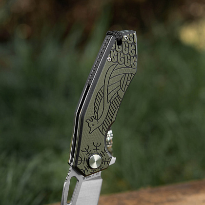 M-Tac ніж складний Type 12 Scandinavian Black/Olive– Мілітарист - зображення 16