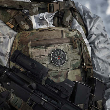 M-Tac нашивка шолом Жаху PVC Black/GID– Мілітарист - зображення 6