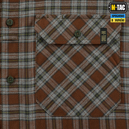 M-Tac сорочка Lumberjack Cotton Shirt Brown/Grey– Мілітарист - зображення 7