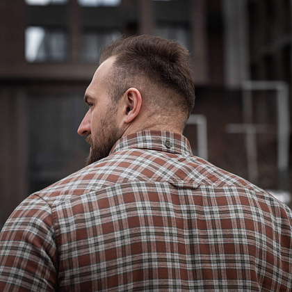 M-Tac сорочка Lumberjack Cotton Shirt Brown/Grey– Мілітарист - зображення 12