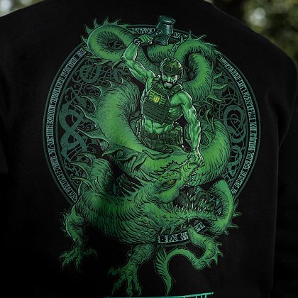 M-Tac кофта Hoodie Ragnarok Night Vision Cotton Hard Black– Мілітарист - зображення 20
