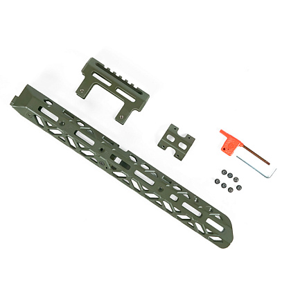 Крук цевье для АК длинное с креплением M-Lok и коротким мостом OD Green (1U004A)– Милитарист - фото 5