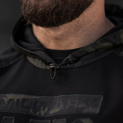 M-Tac кофта Hoodie Combat Black Edition Black Multicam– Милитарист - фото 13