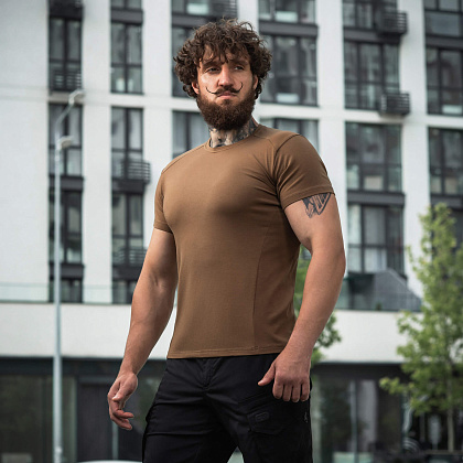 M-Tac футболка 93/7 Summer Comfort Fit Coyote Brown– Милитарист - фото 7