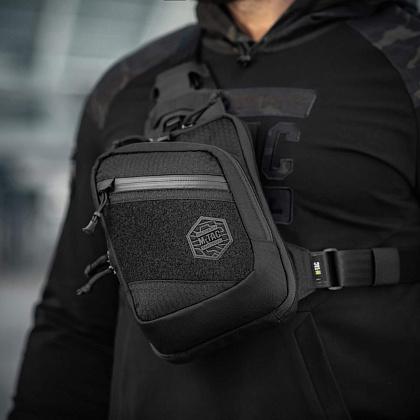 M-Tac сумка Sling Pistol Bag Hex з липучкою Black– Мілітарист - зображення 9