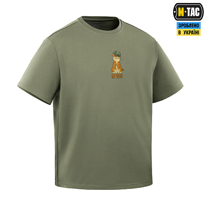 M-Tac футболка Orange Cat Cotton Hard Light Olive– Мілітарист - зображення 4