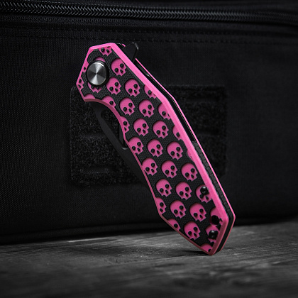 M-Tac ніж складний Type 12 Skull Black/Pink– Мілітарист - зображення 16