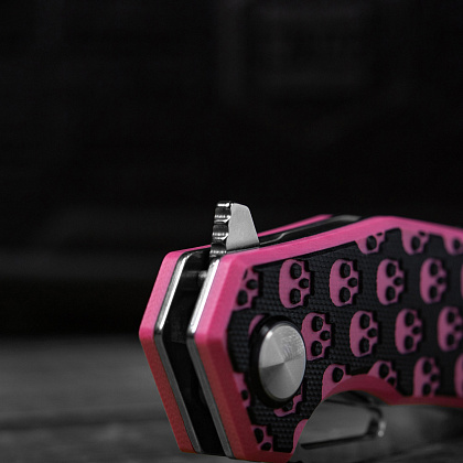 M-Tac ніж складний Type 12 Skull Black/Pink/Steel– Мілітарист - зображення 18