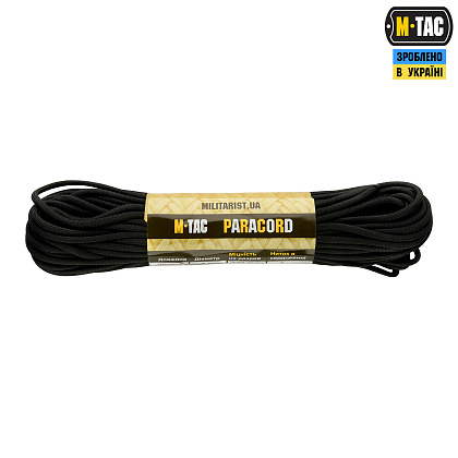 M-Tac паракорд 550 type III Black 30м - зображення 1 M-Tac паракорд 550 type III Black 30м– Мілітарист - зображення 1
