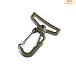 Woojin Plastic карабин Ultra Metal Hook 38mm Olive– Милитарист - миниатюра 1