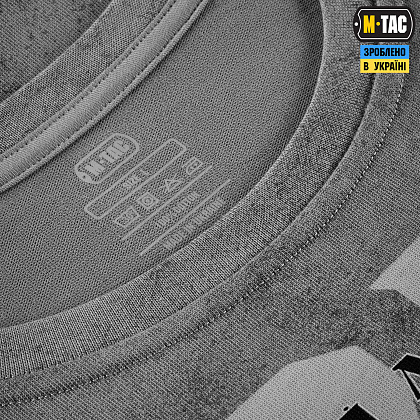 M-Tac футболка 28-а ОМБР ім. Лицарів зимового походу Cotton Hard Light Grey– Мілітарист - зображення 11