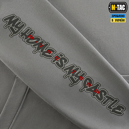 M-Tac кофта Hoodie My Home is my Castle Oversize Hard Light Grey– Мілітарист - зображення 13