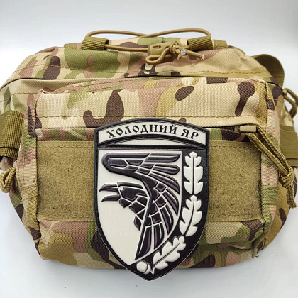 Шеврон ПВХ ЗСУ Холодний яр об'ємний чорно білий– Милитарист - фото 2