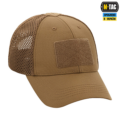 M-Tac бейсболка тактична з сіткою Elite Flex Coyote Brown– Мілітарист - зображення 5