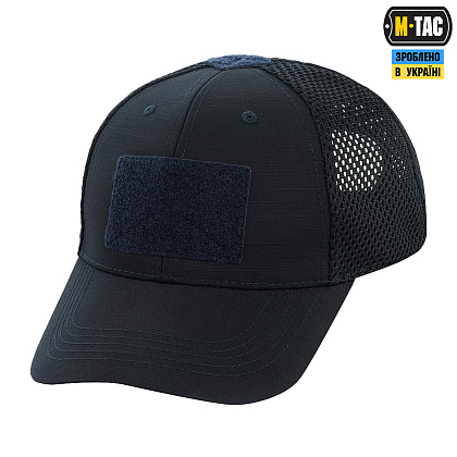 M-Tac бейсболка тактическая с сеткой Elite Flex Dark Navy Blue– Милитарист - фото 4