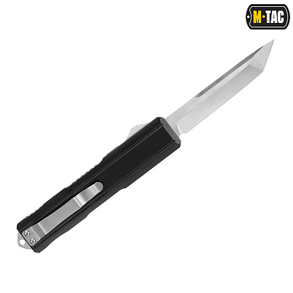 M-Tac ніж складний автоматичний Type 27 Black/Steel– Мілітарист - зображення 3