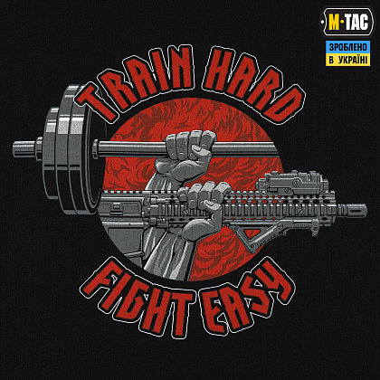 M-Tac футболка Train Hard Oversized Cotton Hard Black– Мілітарист - зображення 6