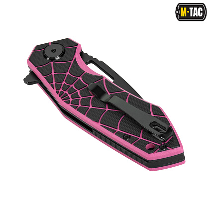 M-Tac ніж складний Type 12 Spider Web Black/Pink– Мілітарист - зображення 6