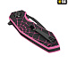 M-Tac ніж складний Type 12 Spider Web Black/Pink– Мілітарист - мініатюра 6