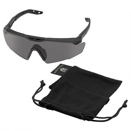 Revision окуляри Sawfly R3 Max Black Frame Smoke Lens Large– Мілітарист - зображення 1