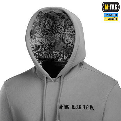 M-Tac кофта Hoodie My Home is my Castle Oversize Hard Light Grey– Мілітарист - зображення 7