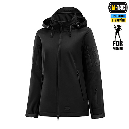 M-Tac куртка Soft Shell Lady Black– Мілітарист - зображення 1