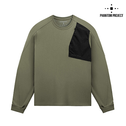 Phantom Project/M-Tac футболка Long Zipper combo Cotton Nylon Light Olive– Мілітарист - зображення 1