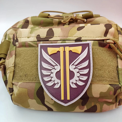 Шеврон ПВХ ЗСУ 77 окрема аеромобільна бригада новий– Милитарист - фото 2