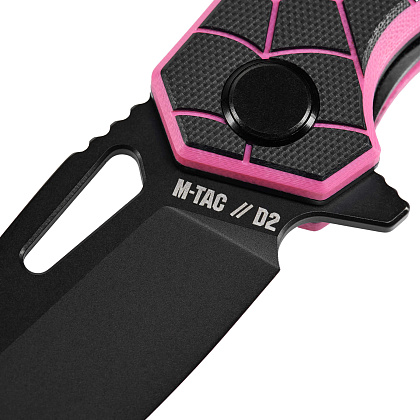 M-Tac ніж складний Type 12 Spider Web Black/Pink– Мілітарист - зображення 7