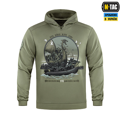 M-Tac кофта Hoodie Драккар Light Olive– Милитарист - фото 2