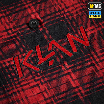 M-Tac сорочка Redneck Shirt KLAN Embroidery Red/Black– Мілітарист - зображення 5