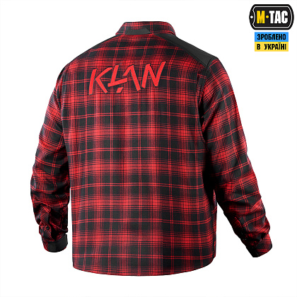 M-Tac сорочка Redneck Shirt KLAN Embroidery Red/Black– Мілітарист - зображення 4
