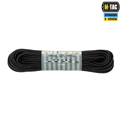 M-Tac паракорд Shock-Cord 3mm Dragon Skin Black 30м– Мілітарист - зображення 2