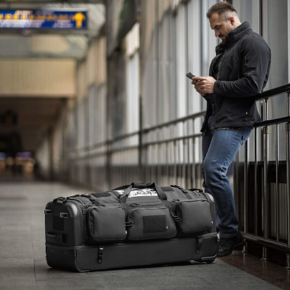 M-Tac сумка транспортна 185л Black– Мілітарист - зображення 32