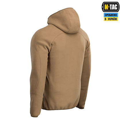 M-Tac кофта Lite Microfleece Hoodie Coyote– Мілітарист - зображення 3