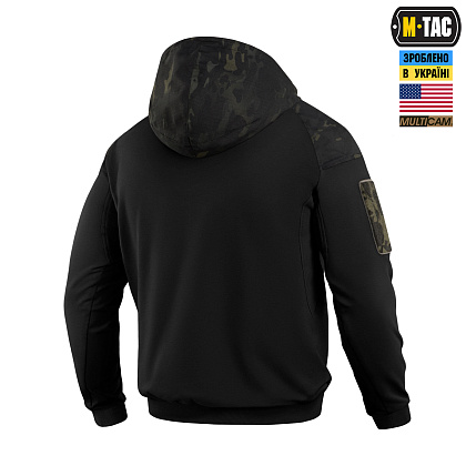 M-Tac кофта Hoodie Combat Black Multicam– Милитарист - фото 4