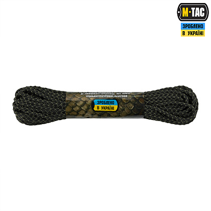 M-Tac паракорд Dragon Cord 15m Black/Ranger Green– Мілітарист - зображення 2